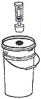 When the wort is cooled to 70� - 80� pitch yeast and place lid on tight. Install the airlock with the proper level of water. Store in an area that will maintain 65� to 70� constant temperature.